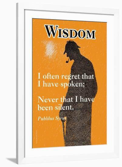 Wisdom-null-Framed Art Print