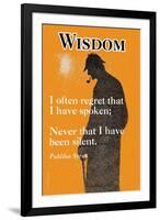 Wisdom-null-Framed Art Print