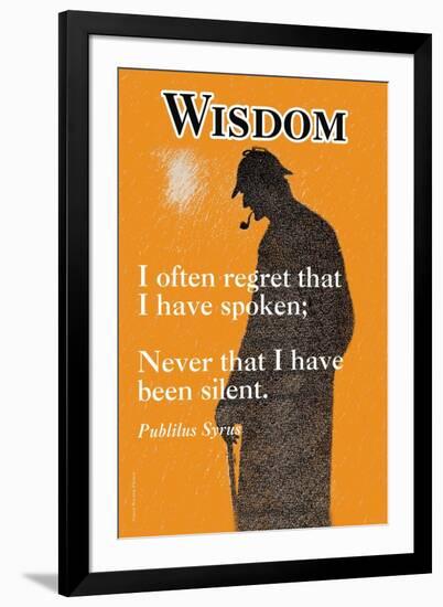 Wisdom-null-Framed Art Print