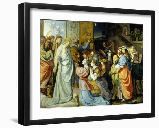 Wise and Foolish Virgins, 1813-1816-Peter Von Cornelius-Framed Giclee Print