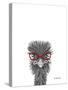 Wise Ostrich-Sartoris ART-Stretched Canvas