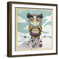 Wise Owl-Anna Polanski-Framed Art Print