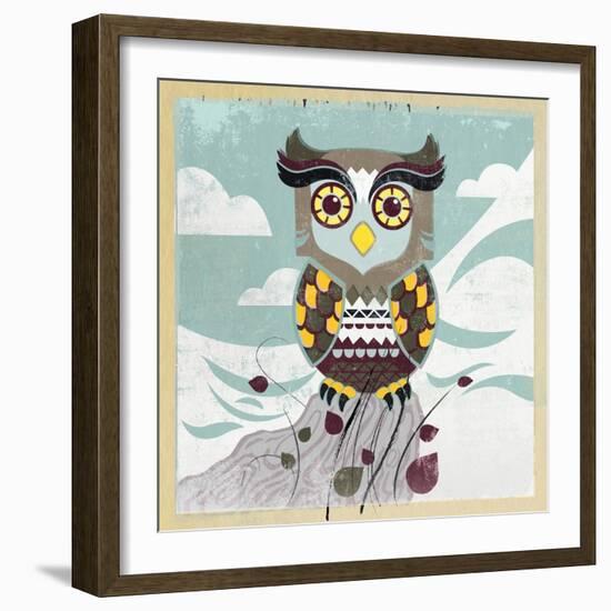 Wise Owl-Anna Polanski-Framed Art Print