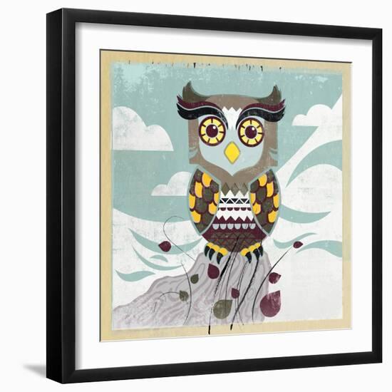 Wise Owl-Anna Polanski-Framed Art Print