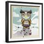 Wise Owl-Anna Polanski-Framed Art Print