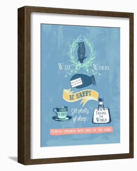 Wise Words-Bella Dos Santos-Framed Art Print