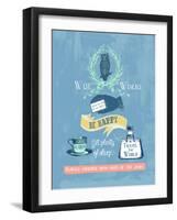 Wise Words-Bella Dos Santos-Framed Art Print