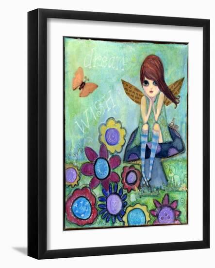 Wish Dream Be Fairy-Wyanne-Framed Giclee Print