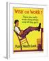 Wish or work?-null-Framed Giclee Print