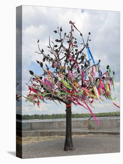 Wish Tree, Kiev, Ukraine, Europe-Graham Lawrence-Stretched Canvas