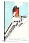 Wish You Were Here, Ocean Liner Graphics-null-Stretched Canvas