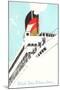 Wish You Were Here, Ocean Liner Graphics-null-Mounted Art Print