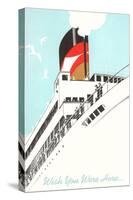 Wish You Were Here, Ocean Liner Graphics-null-Stretched Canvas