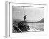 Wishham Fishing Platform-Edward S. Curtis-Framed Photo