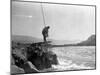 Wishham Fishing Platform-Edward S. Curtis-Mounted Photo