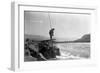 Wishham Fishing Platform-Edward S. Curtis-Framed Art Print