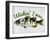 Wishin' I Was Fishin'-null-Framed Giclee Print