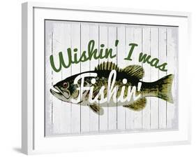 Wishin' I Was Fishin'-null-Framed Giclee Print