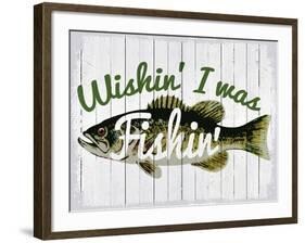 Wishin' I Was Fishin'-null-Framed Giclee Print
