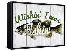 Wishin' I Was Fishin'-null-Framed Stretched Canvas