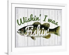 Wishin' I Was Fishin'-null-Framed Giclee Print