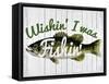 Wishin' I Was Fishin'-null-Framed Stretched Canvas