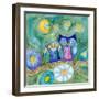 Wishing the Night Away Owls-Wyanne-Framed Premium Giclee Print