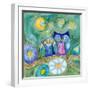 Wishing the Night Away Owls-Wyanne-Framed Premium Giclee Print