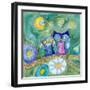 Wishing the Night Away Owls-Wyanne-Framed Giclee Print