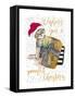 Wishing You A Prrrfect Christmas-Patricia Pinto-Framed Stretched Canvas