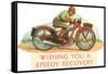 Wishing You a Speedy Recovery, Motorcycle Racer-null-Framed Stretched Canvas