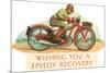 Wishing You a Speedy Recovery, Motorcycle Racer-null-Mounted Premium Giclee Print