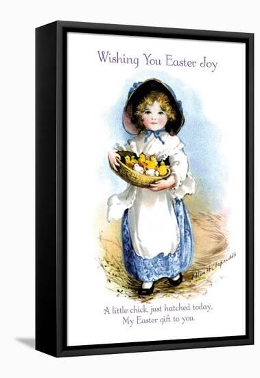 Wishing You Easter Joy-Ellen H. Clapsaddle-Framed Stretched Canvas