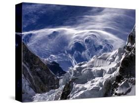 Wispy Clouds Form Near the Peaks Surrounding Mount Everest-null-Stretched Canvas