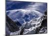 Wispy Clouds Form Near the Peaks Surrounding Mount Everest-null-Mounted Photographic Print