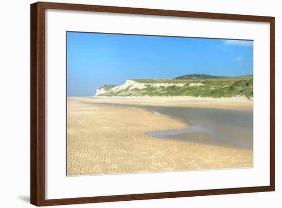 Wissant Beach Near Cap Blanc-Nez, Cote D'Opale, Region Nord-Pas De Calais, France, Europe-Gabrielle and Michel Therin-Weise-Framed Photographic Print