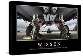 Wissen: Motivationsposter Mit Inspirierendem Zitat-null-Stretched Canvas