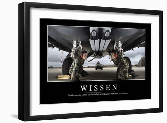 Wissen: Motivationsposter Mit Inspirierendem Zitat-null-Framed Premium Photographic Print