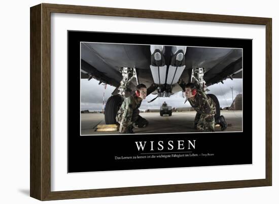 Wissen: Motivationsposter Mit Inspirierendem Zitat-null-Framed Photographic Print