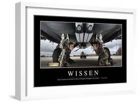 Wissen: Motivationsposter Mit Inspirierendem Zitat-null-Framed Photographic Print