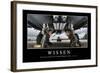 Wissen: Motivationsposter Mit Inspirierendem Zitat-null-Framed Photographic Print