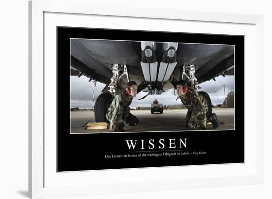 Wissen: Motivationsposter Mit Inspirierendem Zitat-null-Framed Photographic Print