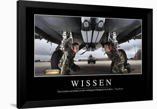 Wissen: Motivationsposter Mit Inspirierendem Zitat-null-Framed Photographic Print