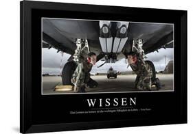 Wissen: Motivationsposter Mit Inspirierendem Zitat-null-Framed Photographic Print