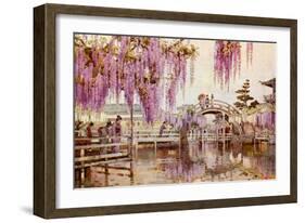 Wistaria, Kameido-Ella Du Cane-Framed Giclee Print