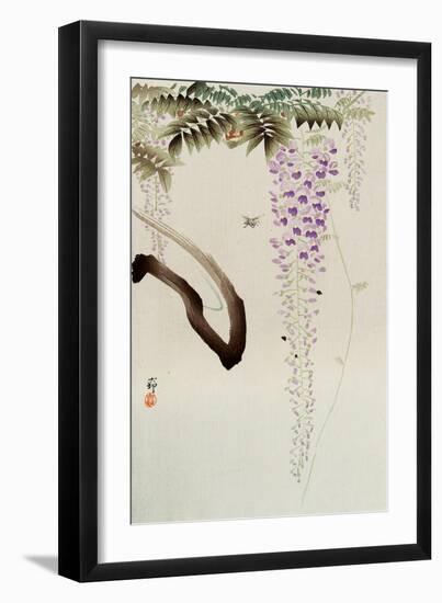 Wisteria and Bee-Koson Ohara-Framed Giclee Print