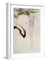 Wisteria and Bee-Koson Ohara-Framed Giclee Print