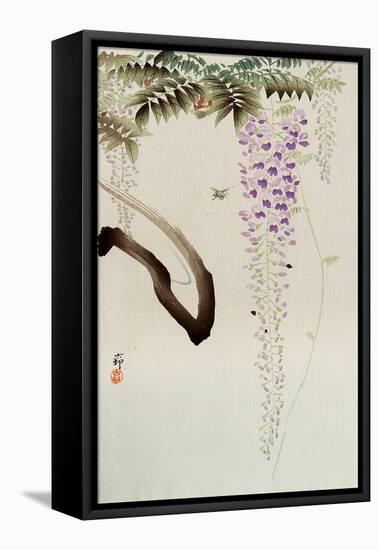 Wisteria and Bee-Koson Ohara-Framed Stretched Canvas