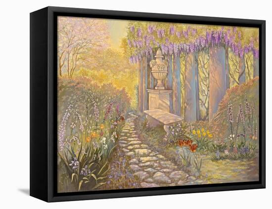 Wisteria Arbor-Judy Mastrangelo-Framed Stretched Canvas