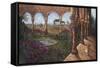 Wisteria Cloister-Judy Mastrangelo-Framed Stretched Canvas